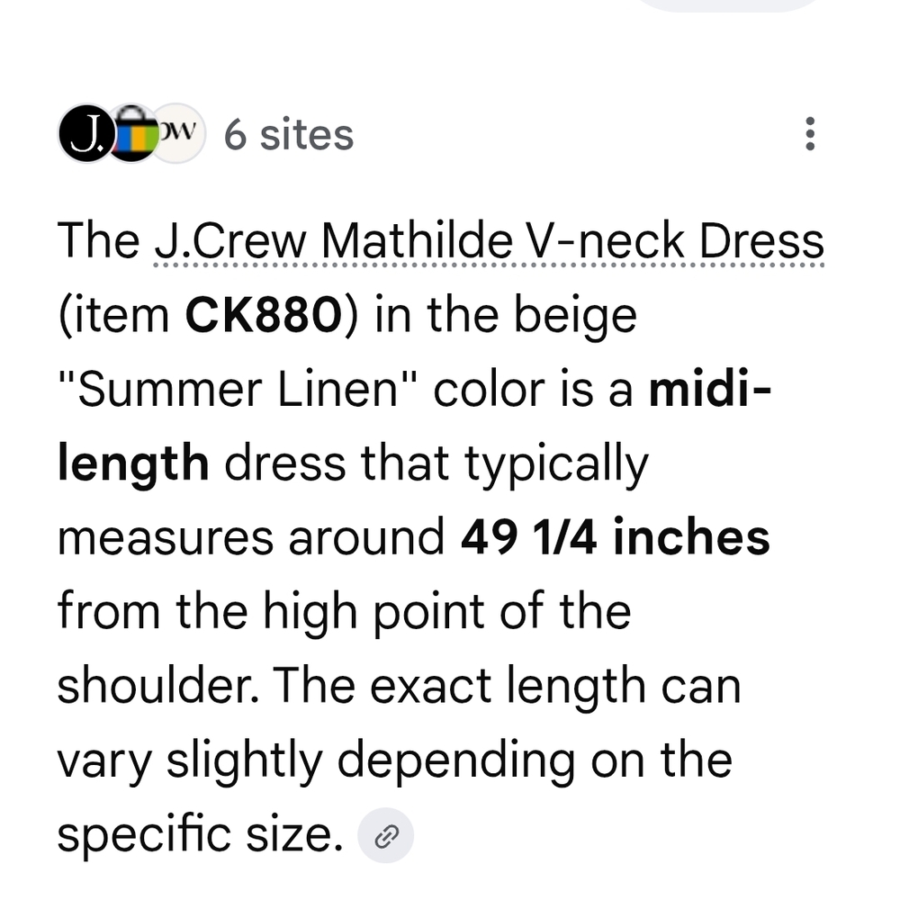 J. Crew Mathilde V-Neck Dress In Summer Linen - Picture 13 of 13
